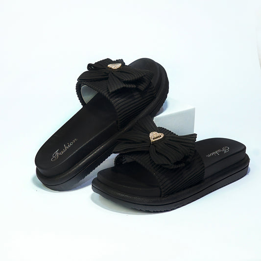 HEART MIU FLAT SOFTIE FEMALE - BLACK
