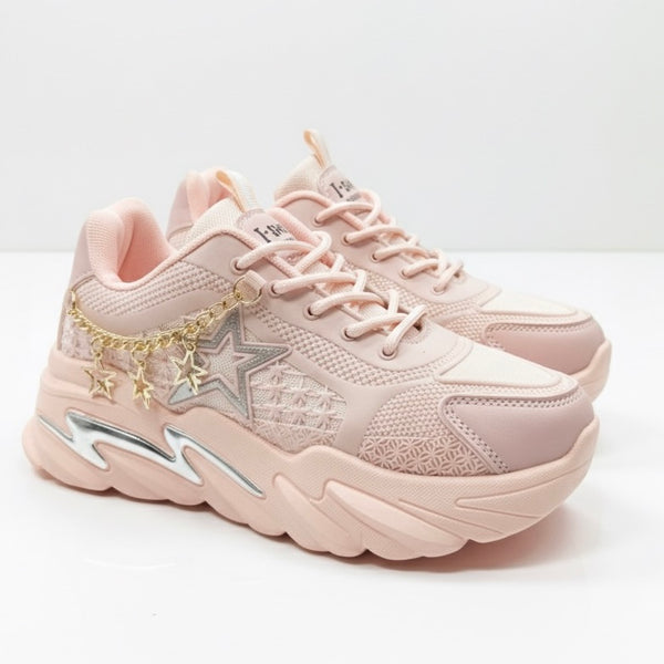 Pink High Heel Female Joggers I-4 (Chunky Sole)