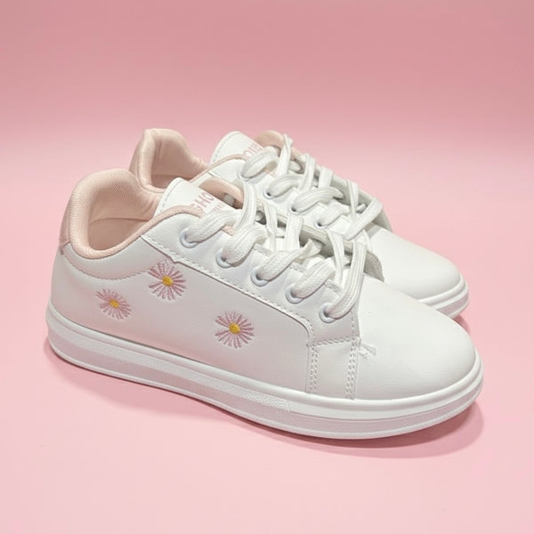 WHITE PINK LILLY W-4 SNEAKERS