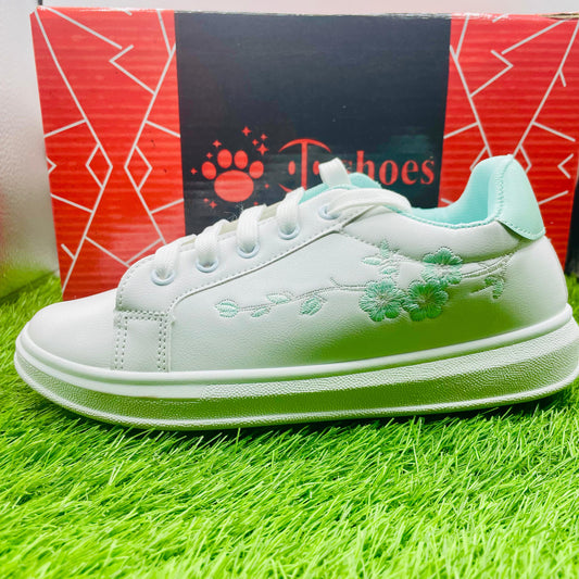 Female Sneakers W-27 Green